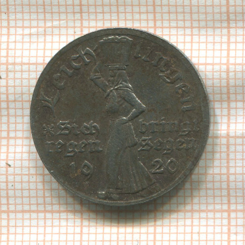 Нотгельд. 50 пфеннигов. Германия. Лайхлинген