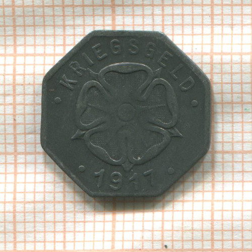 Нотгельд. 5 пфеннигов. Германия. Липпе