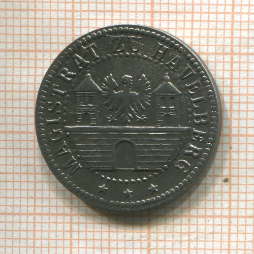 Нотгельд. 10 пфеннигов. Германия. Хафельберг