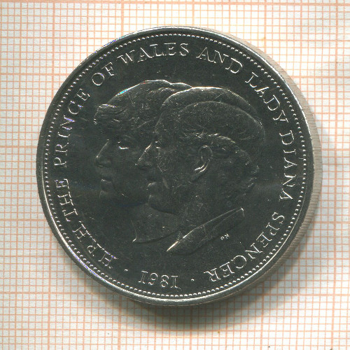 25 пенсов. Великобритания 1981г