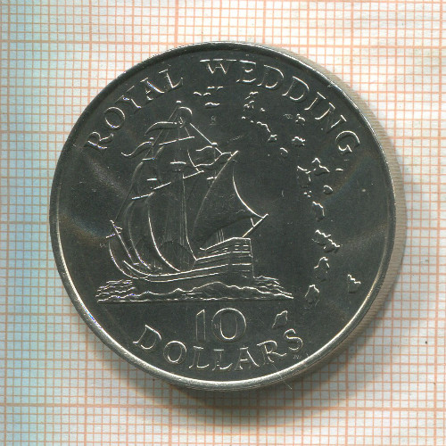 10 долларов. Восточные Карибы 1981г