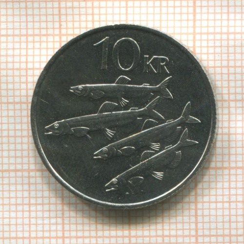 10 крон. Исландия 1984г