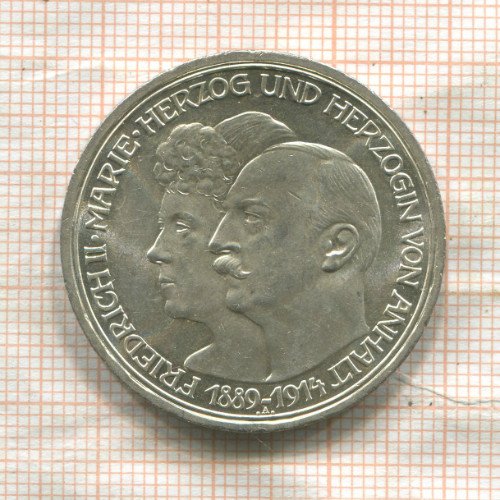 3 марки. Анхальт 1914г
