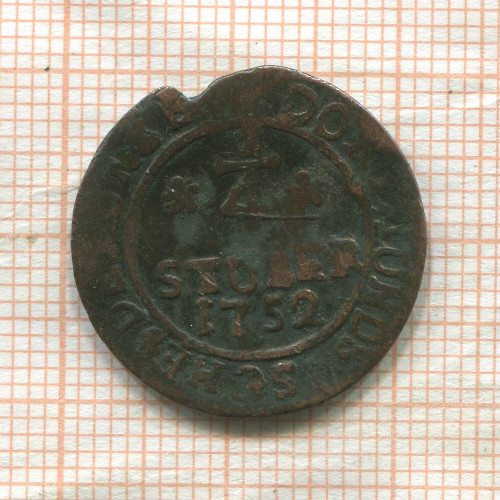 1/4 штубера. Дортмунд 1752г