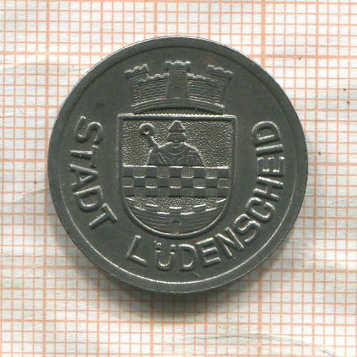 Нотгельд. 50 пфеннигов. Германия. Люденшайд