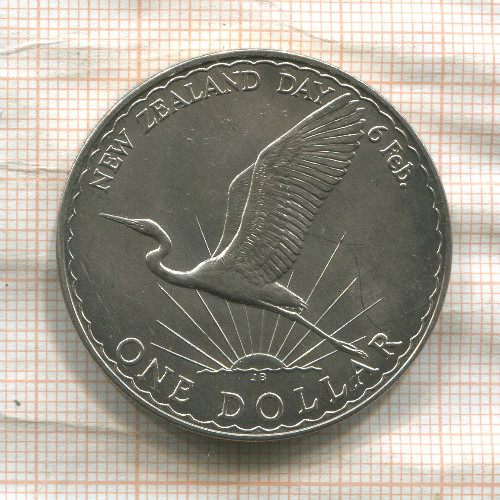 1 доллар. Новая Зеландия 1974г