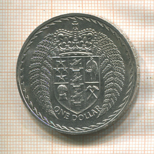 1 доллар. Новая Зеландия 1967г
