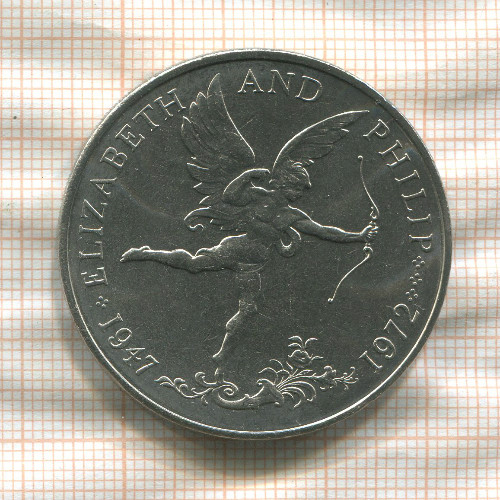 25 пенсов. Гернси 1972г
