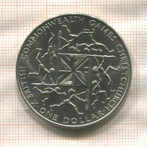 1 доллар. Новая Зеландия 1974г