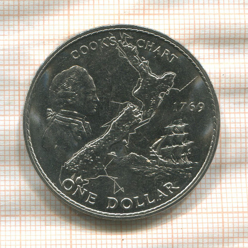 1 доллар. Новая Зеландия 1969г