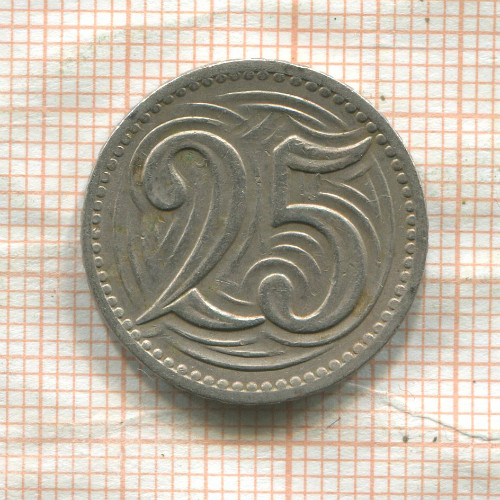 25 геллеров. Чехословакия 1933г