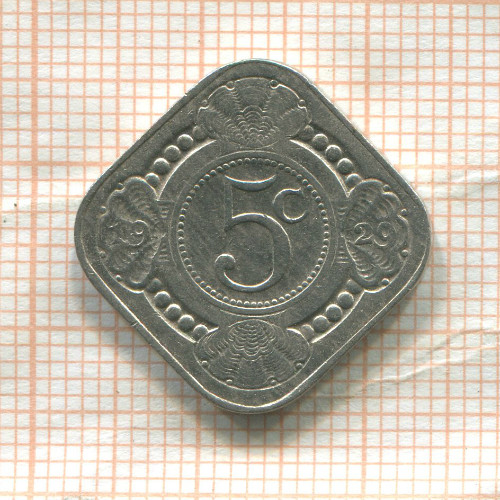 5 центов. Нидерланды 1929г