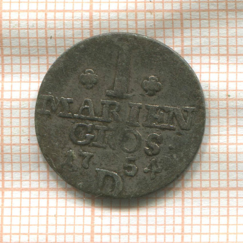 1 мариенгрош. Бранденбург-Пруссия 1754г