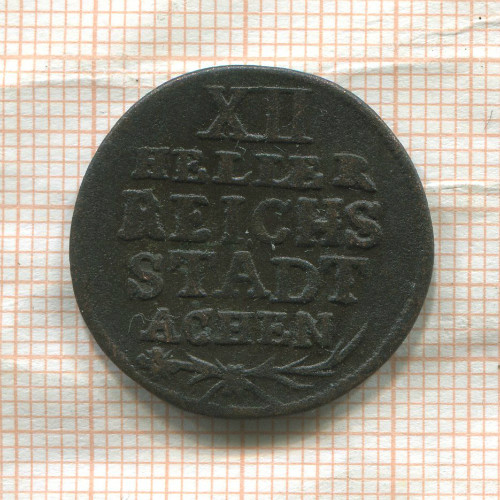 12 геллеров. Ахен 1791г