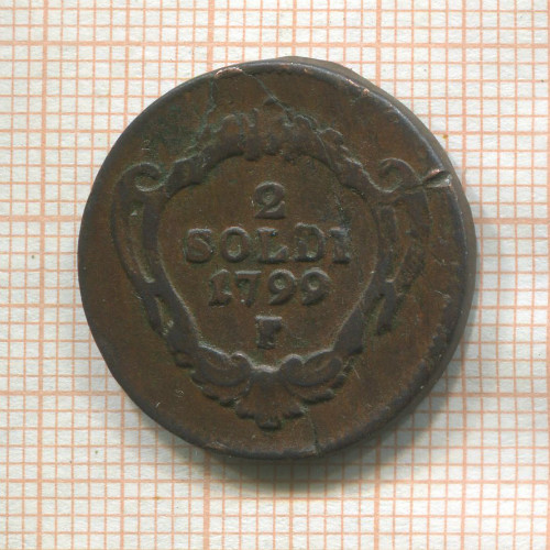 2 сольдо. Гориция 1799г