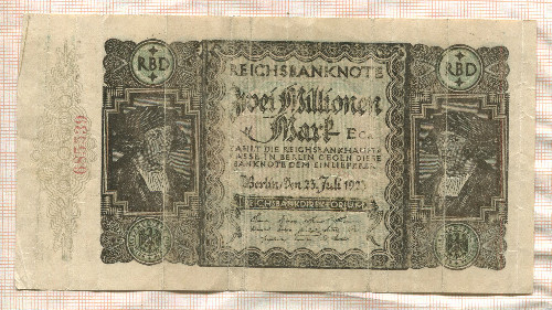 2000000 марок. Германия 1923г