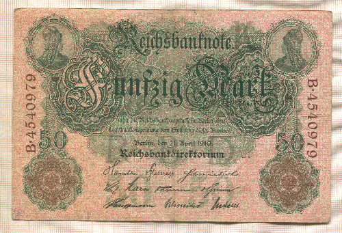 50 марок. Германия 1910г