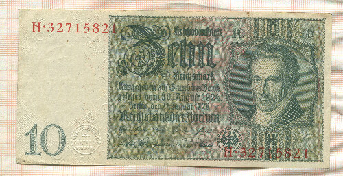 10 марок. Германия 1929г