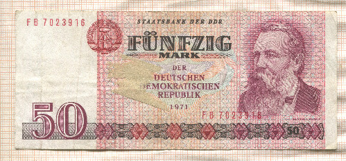 50 марок. ГДР 1971г