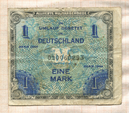 1 марка. Германия 1944г