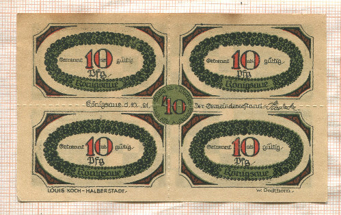 40 пфеннигов. Германия 1921г