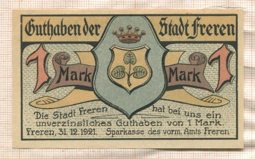 1 марка. Германия 1921г