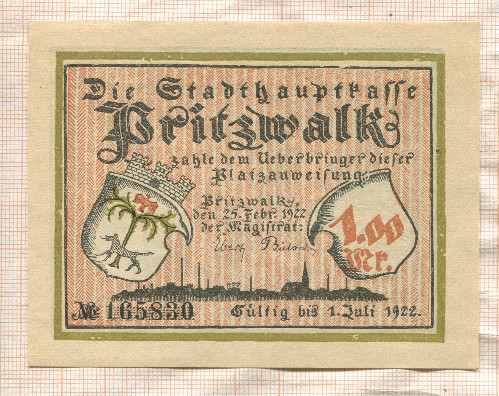 1 марка. Германия 1922г