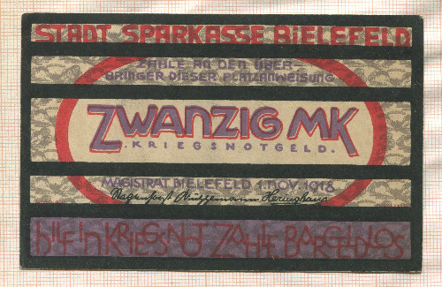 20 марок. Германия 1918г