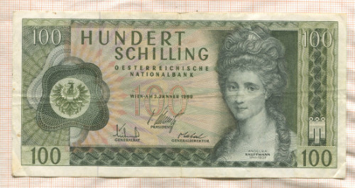 100 шиллингов. Австрия 1969г