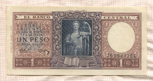 1 песо. Аргентина