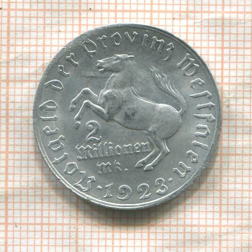 2000000 марок. Вестфалия 1923г