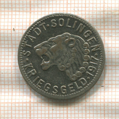 Нотгельд. 50 пфеннигов. Германия. Золинген
