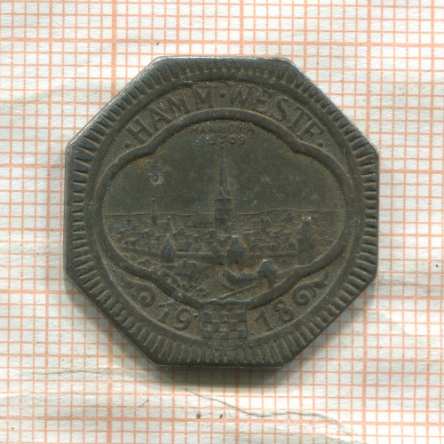 Нотгельд. 50 пфеннигов. Германия. Хамм