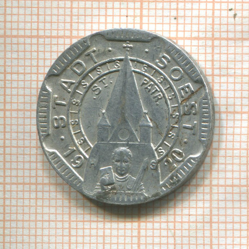Нотгельд. 50 пфеннигов. Германия. Зост