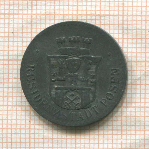 Нотгельд. 10 пфеннигов. Германия. Позен (Познань)