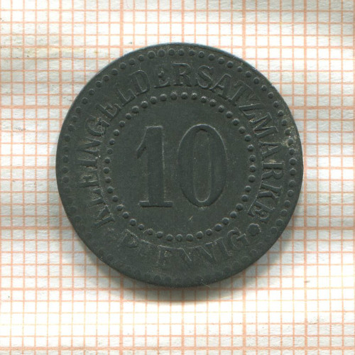 Нотгельд. 10 пфеннигов. Германия. Люнебург