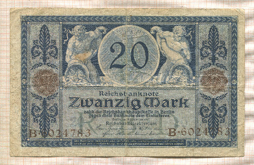 20 марок. Германия 1915г