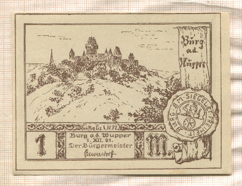 1 марка. Германия 1921г