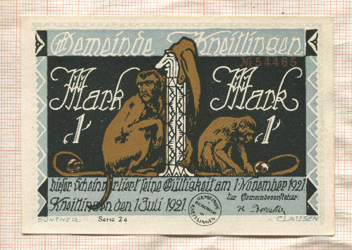 1 марка. Германия 1921г