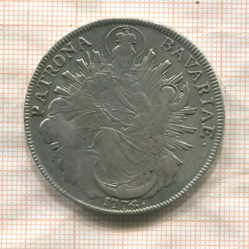 1 талер. Бавария 1774г