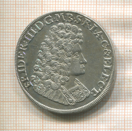 2/3 талера. Бранденбург-Пруссия 1691г