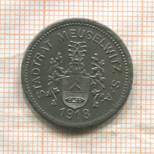 Нотгельд. 50 пфеннигов. Германия. Мойзельвиц