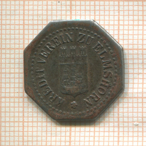 Нотгельд. 10 пфеннигов. Германия. Эльмсхорн