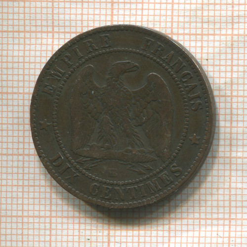 10 сантимов. Франция 1855г
