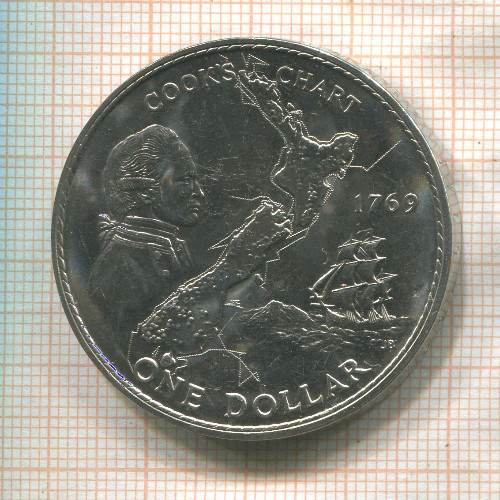 1 доллар. Новая Зеландия 1969г