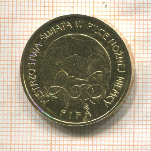 2 злотых. Польша 2006г