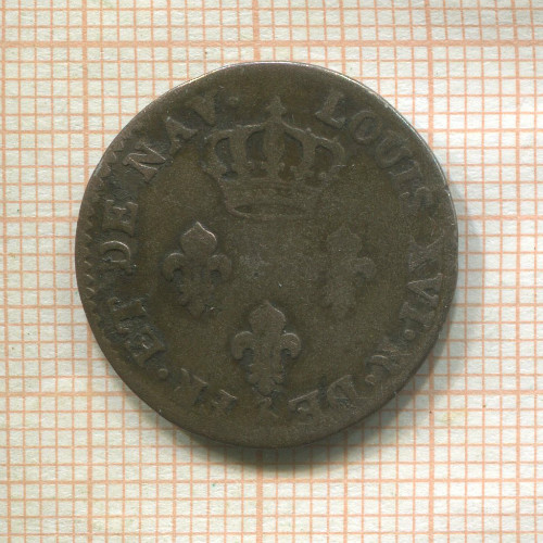 3 соля. Франция (деформация) 1779г