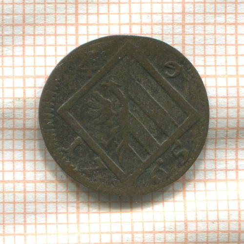 4 пфеннига. Нюрнберг (деформация) 1765г
