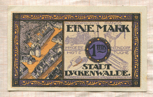 1 марка. Германия 1921г