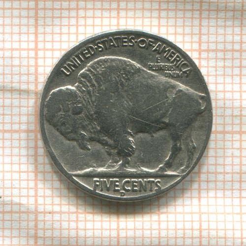 5 центов. США 1937г